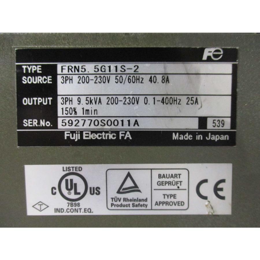 中古 Fuji Electric インバータ FRENIC 5000G11 FRN5.5G11S-2 三相