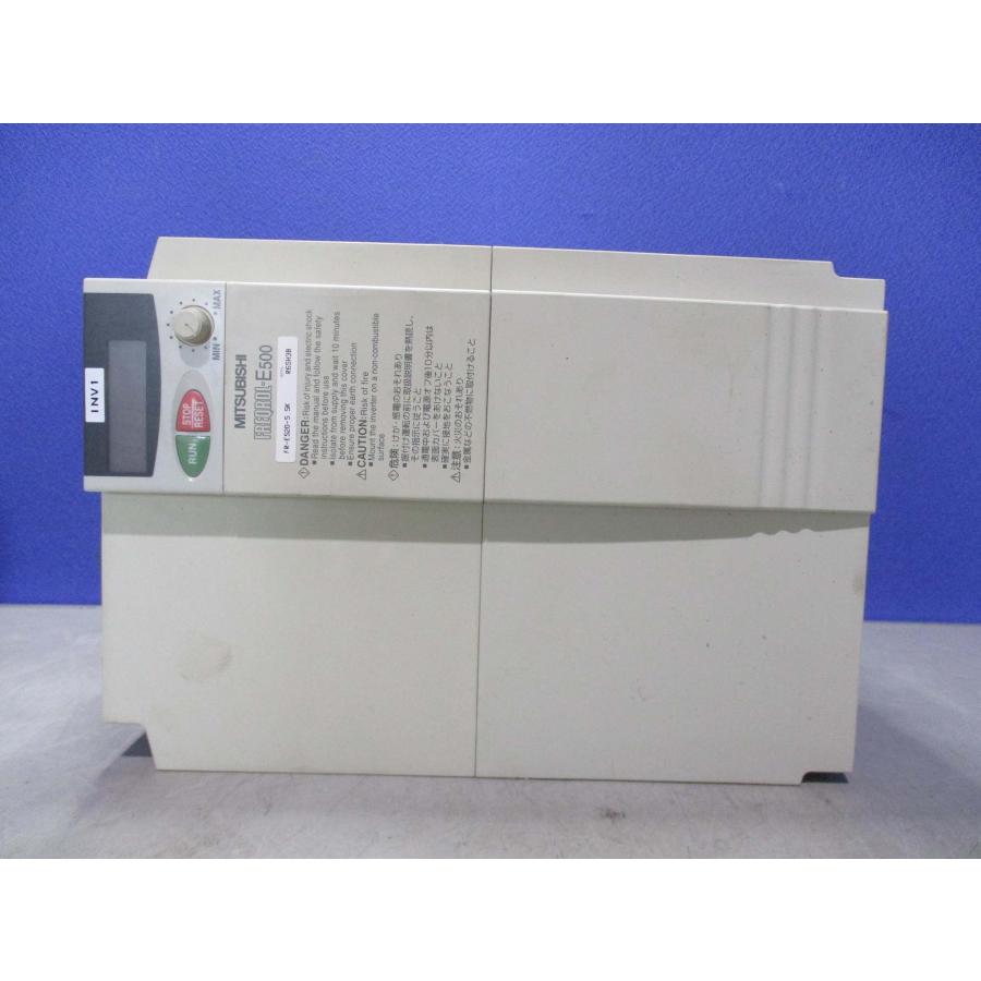 中古MITSUBISHI FREQROL-E500 INVERTER FR-E520-5.5K インバータ 5.5kW