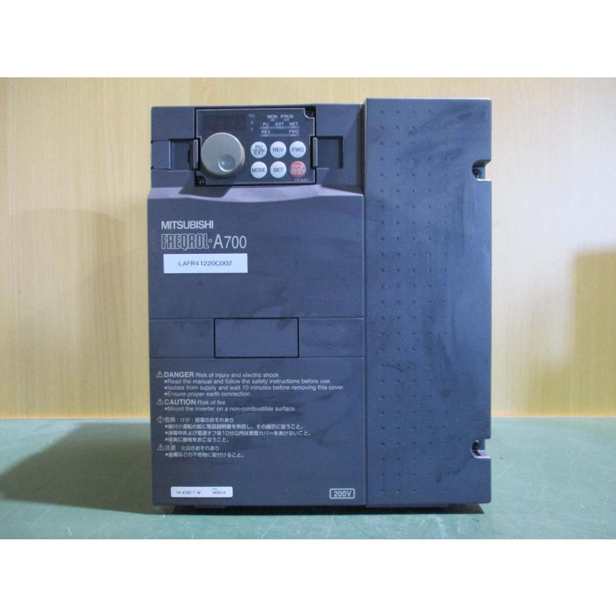 中古 MITSUBISHI FREQROL-A700 INVERTER FR-A720-7.5K インバーター 