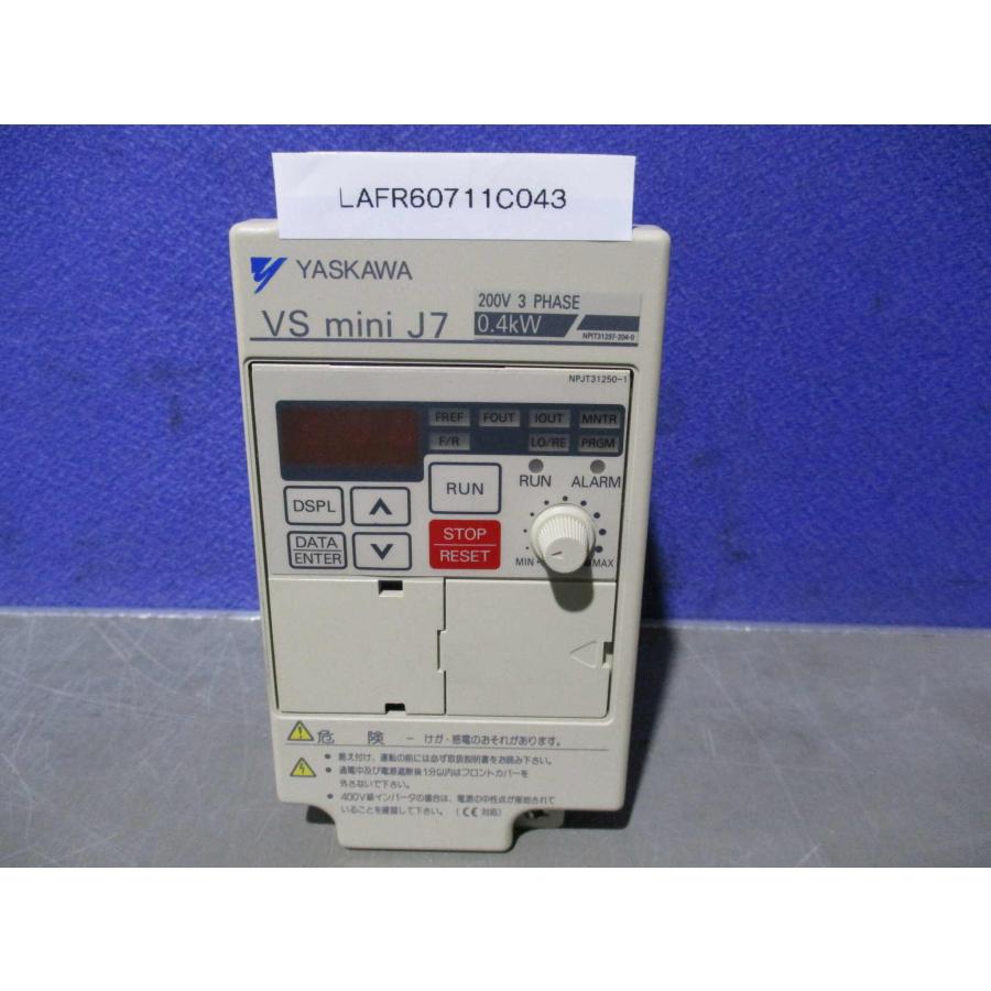 Yaskawa インバーター VS mini J7 CIMR-J7AA20P4