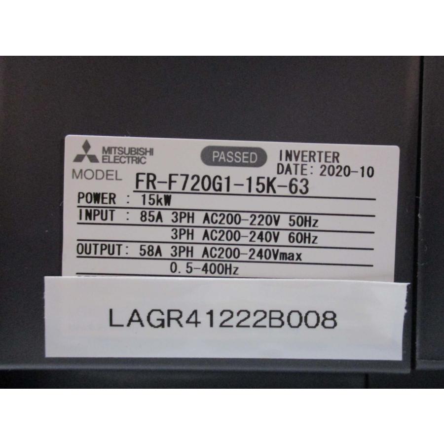 中古MITSUBISHI FR-F720G1-15K-63 15KW 85A INVERTER(LAGR41222B008)_1