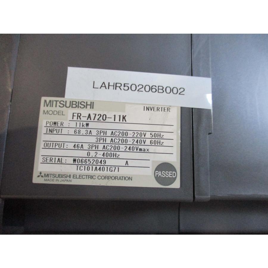 中古 MITSUBISHI INVERTER FR-A720-11K インバータ 三相 200 中古 MITSUBISHI INVERTER FR-A720-11K インバータ 三相 200
