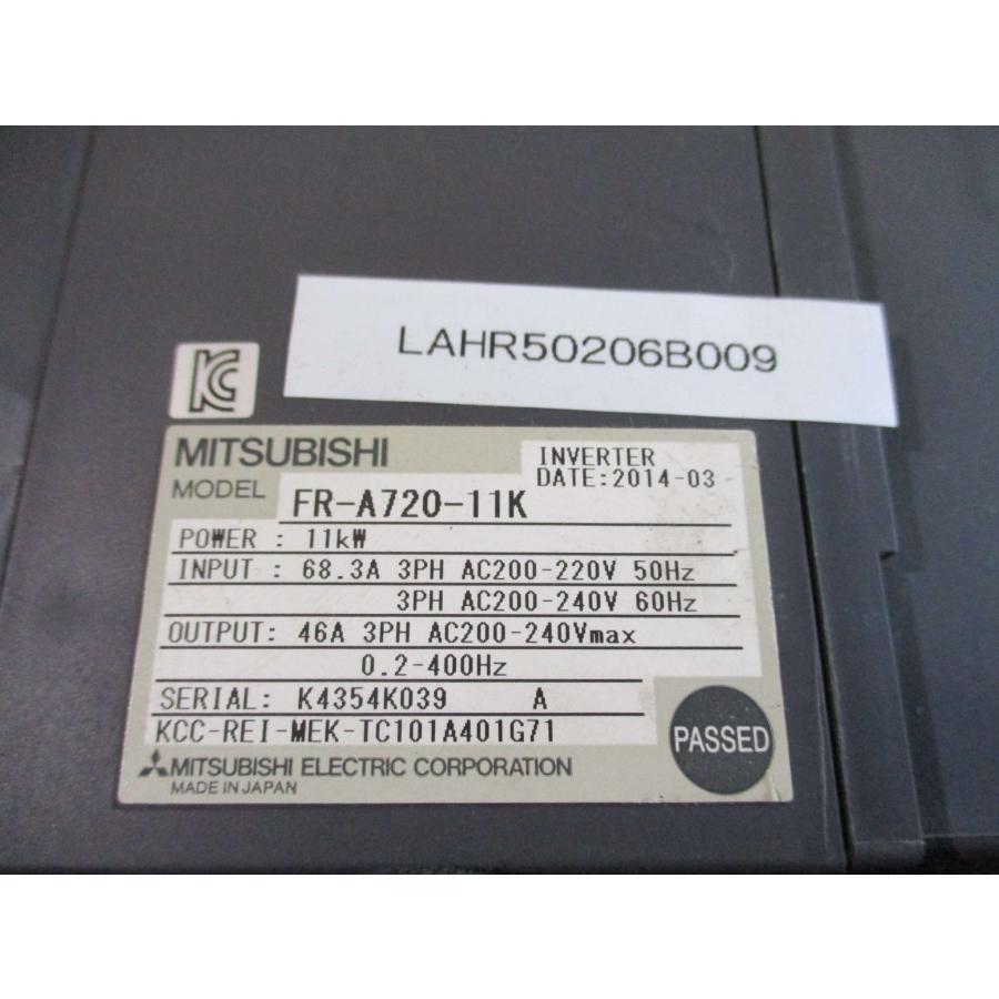 中古 MITSUBISHI INVERTER FR-A720-11K インバータ 三相 200-220V 11KW(LAHR50206B009)