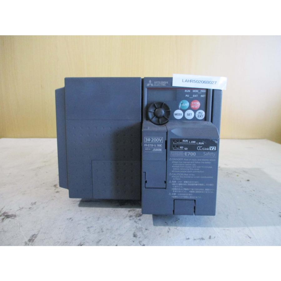中古 MITSUBISHI INVERTER FR-E720-3.7KNC インバータ 三相 200-240V