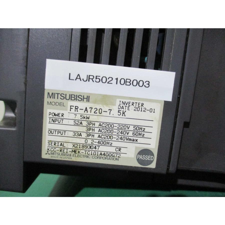 中古 MITSUBISHI FREQROL-A700 INVERTER FR-A720-7.5K インバーター