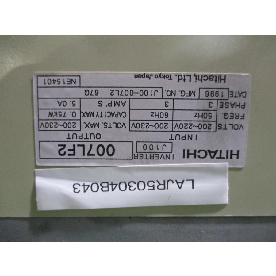 中古 HITACHI 日立 J100-A IGBT Inverter インバーター 中古 HITACHI 日立 J100-A IGBT Inverter インバーター