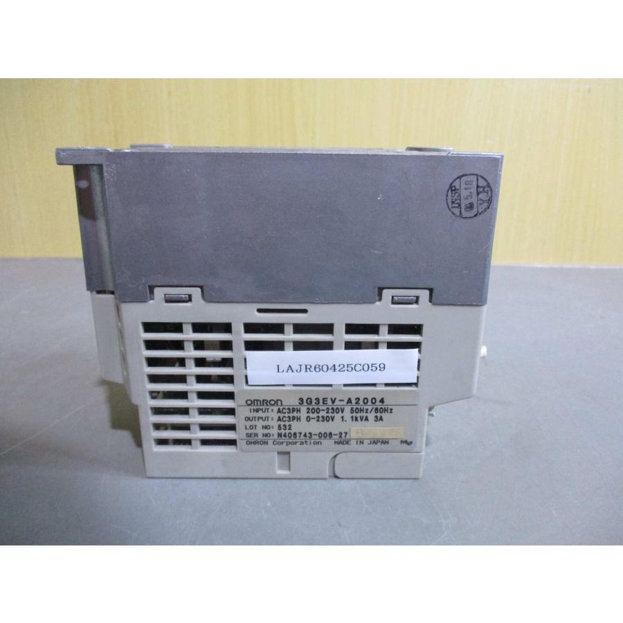 中古 OMRON 3G3EV-A2004 超小型低騒音簡易インバータ (LAJR60425C059