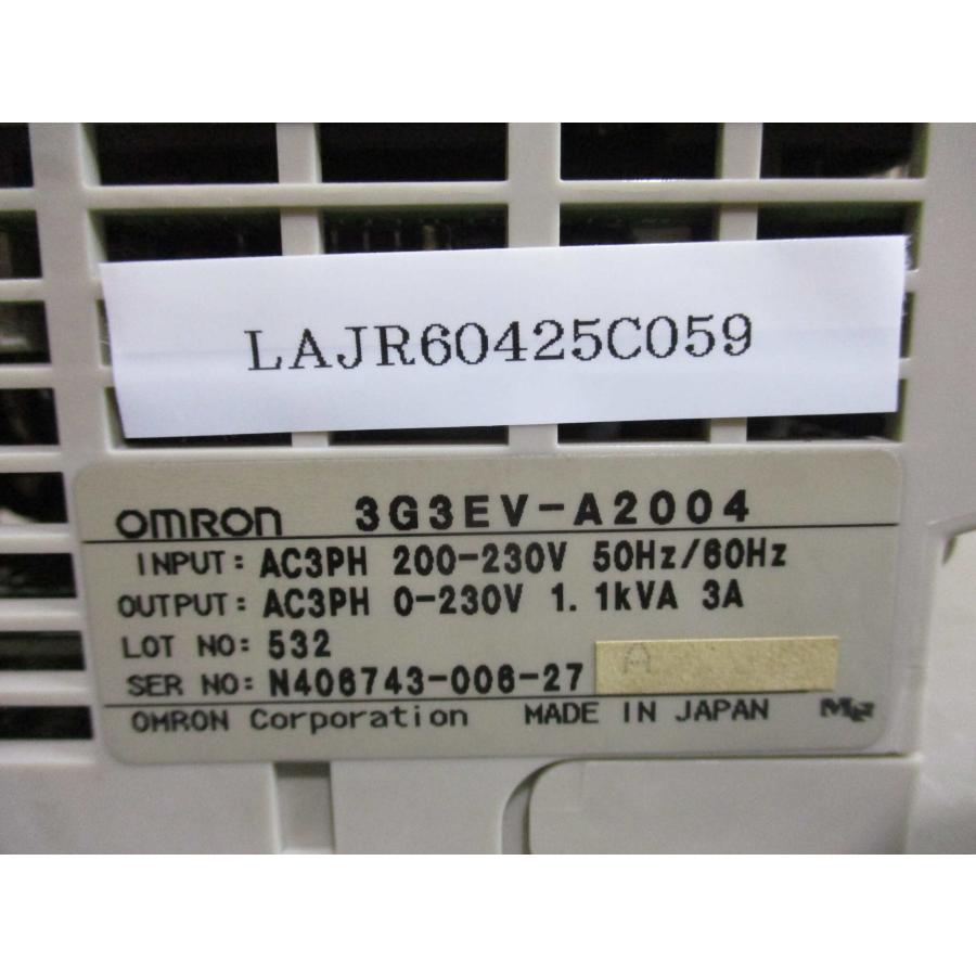 超小形低騒音簡易インバータ 3G3EV-A2001 中古 OMRON 3G3EV-A2004 超小型低騒音簡易インバータ (LAJR60425C059
