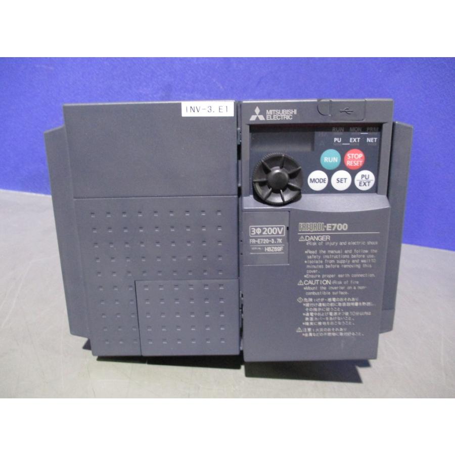 中古 MITSUBISHI INVERTER FR-E720-3.7K インバータ 三相 200-240V 3.7