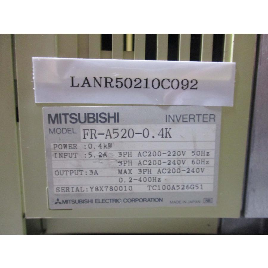 中古 MITSUBISHI FREQROL-A500 INVERTER FR-A520-0.4K 中古 MITSUBISHI FREQROL-A500 INVERTER FR-A520-0.4K