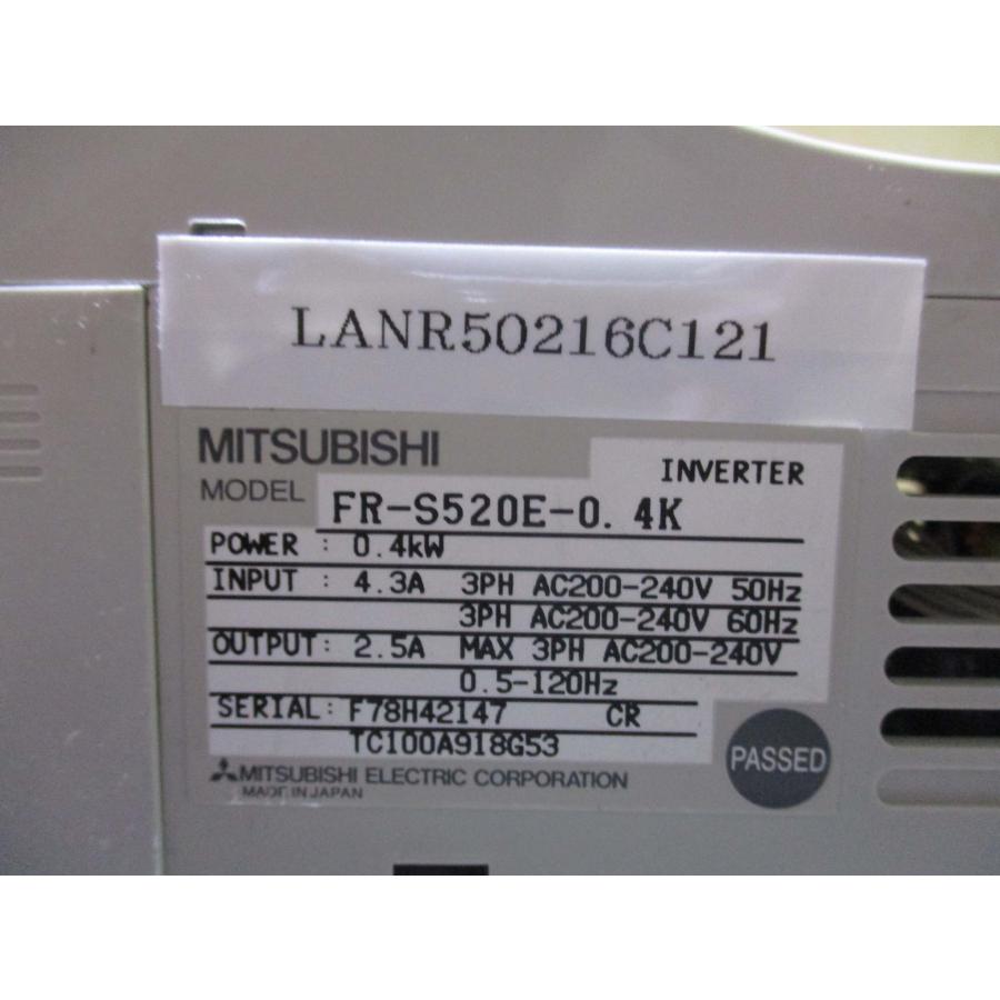 中古 MITSUBISHI INVERTER FR-S520E-0.4K インバータ 200-240V 0.4kW