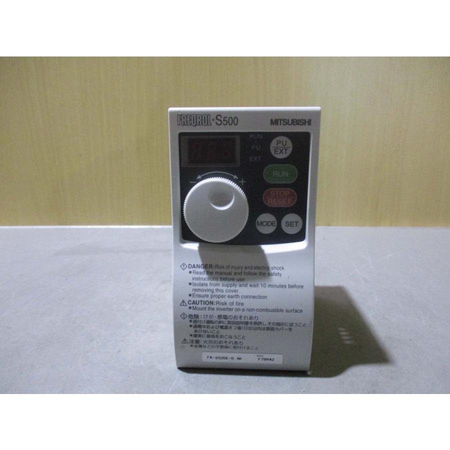 中古 MITSUBISHI INVERTER FR-S520E-0.4K インバータ 200-240V 0.4kW