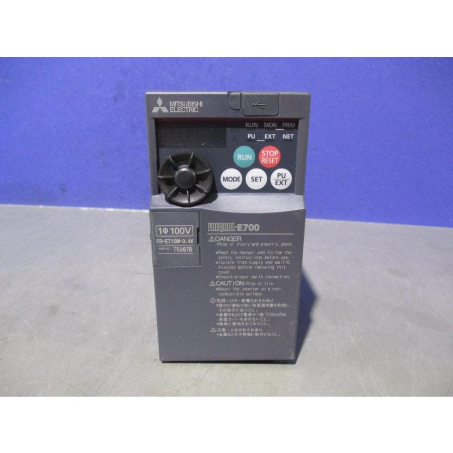 中古 MITSUBISHI INVERTER FR-E710W-0.4K インバーター (LAPR70904B044