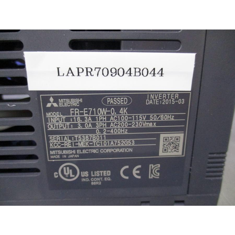 中古 MITSUBISHI INVERTER FR-E710W-0.4K インバーター (LAPR70904B044