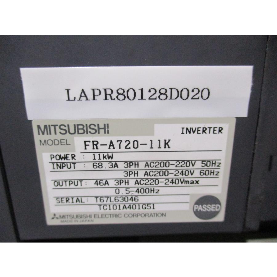 中古 MITSUBISHI FREQROL-A700 INVERTER FR-A720-11K インバーター
