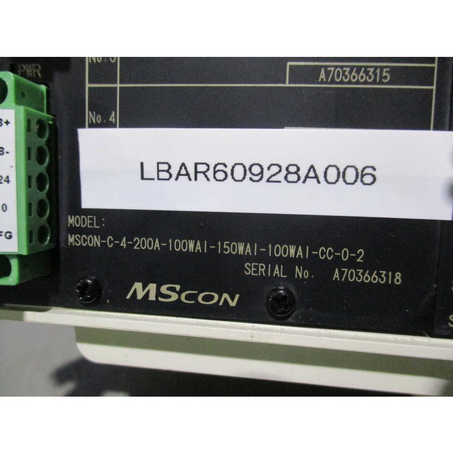 中古 IAI MSCON-C-5-200A-100WAI-150WAI-100WAI-CC-0-2 コントローラ (LBAR60928A006 ...