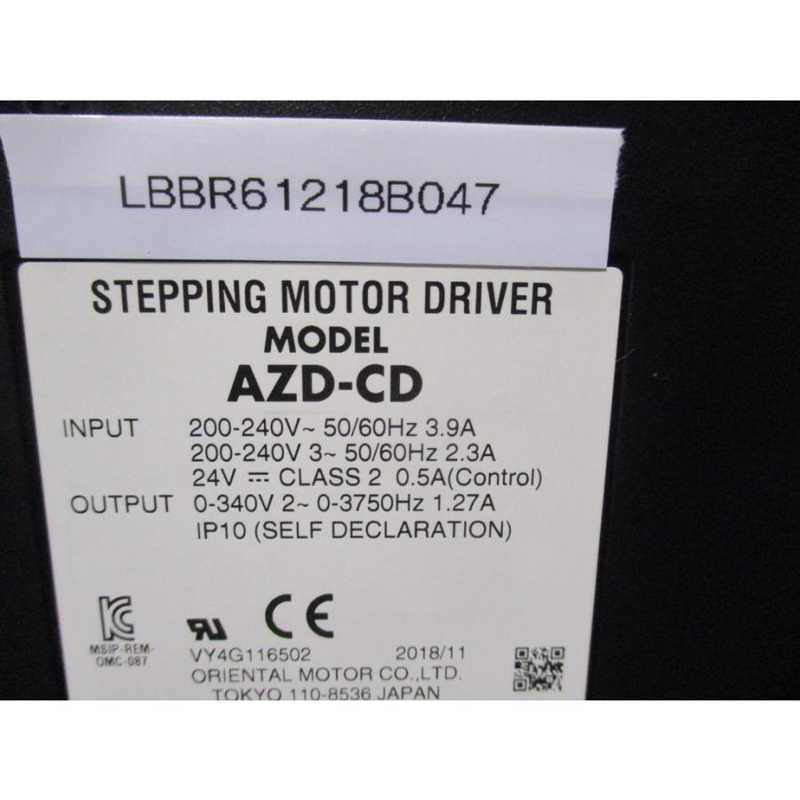 中古 ORIENTAL MOTOR AZD-CD ステッピングモータードライブ AC200-240V