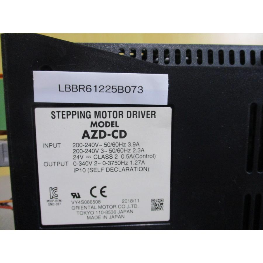 中古 ORIENTAL MOTOR AZD-CD ステッピングモータードライブ AC200-240V