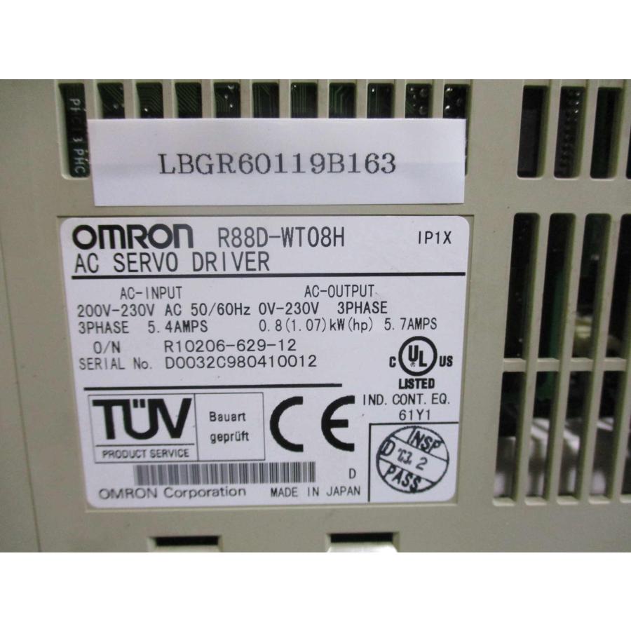 中古 OMRON AC SERVO DRIVER R88D-WT08H サーボドライバ