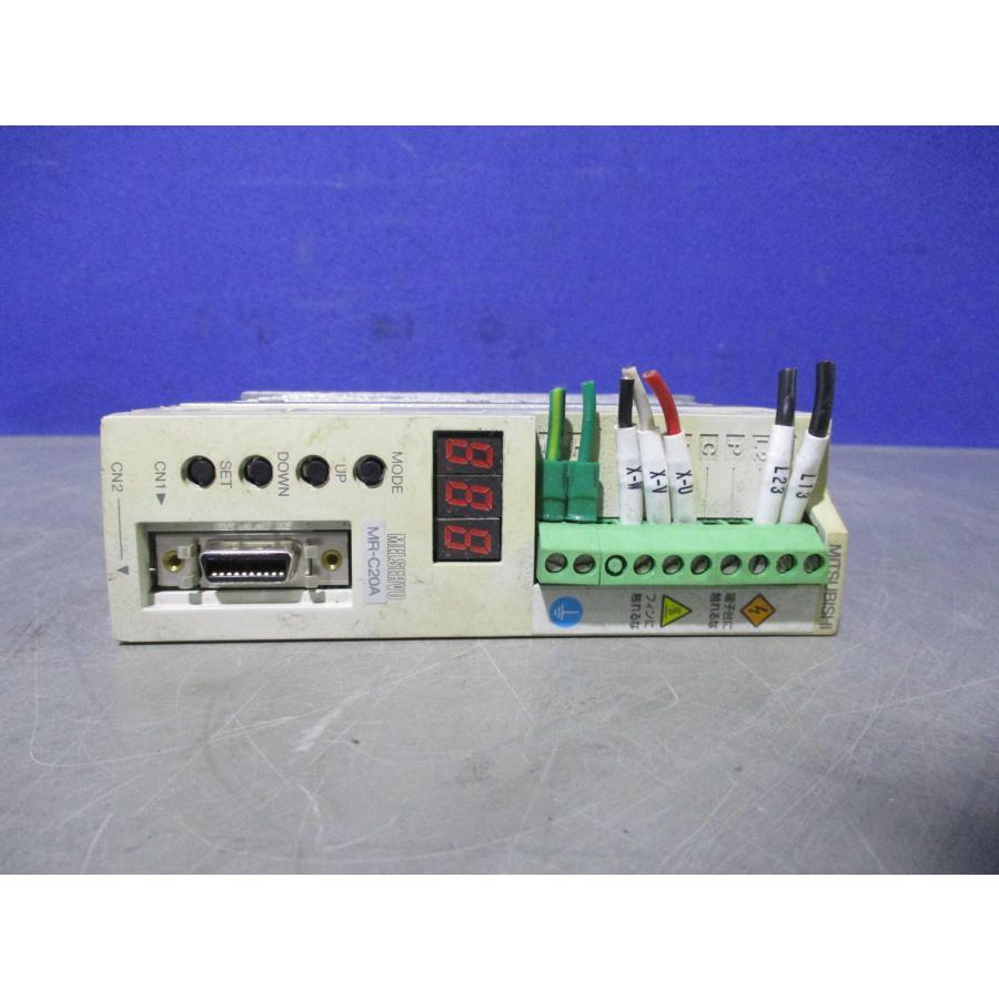 中古 MITSUBISHI AC SERVO MR-C20A 200W 1.5A ACサーボ(LBGR60510D025 