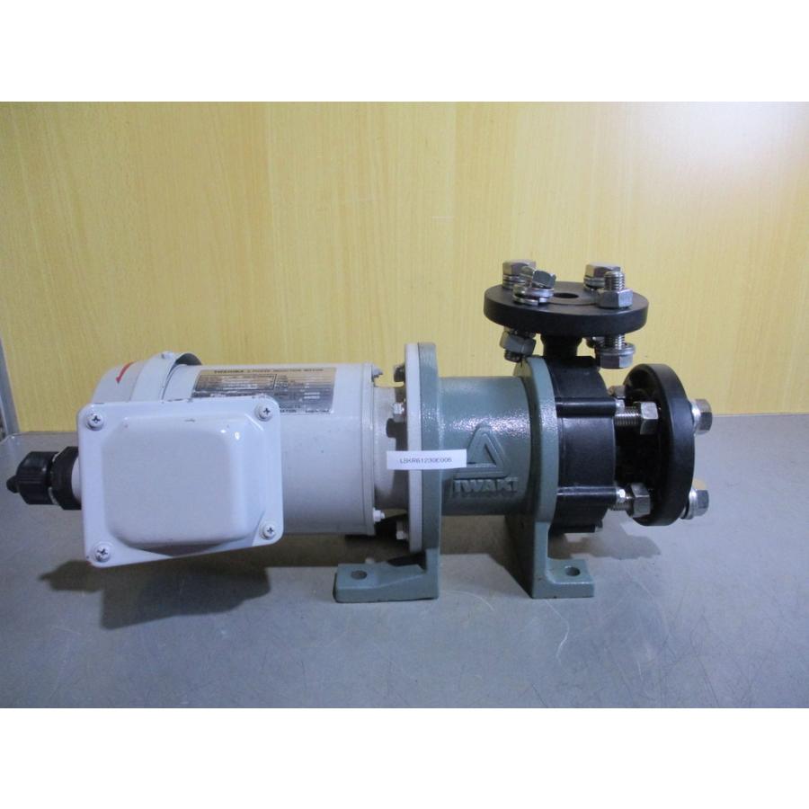 中古 IWAKI MD-100RMFL-04CE&TOSHIBA JEC-2137-2000 0.4KW マグネット