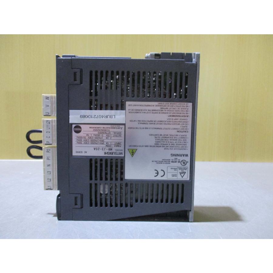 中古 MITSUBISHI AC SERVO MR-J3-20A ACサーボ 200W(LBUR40721D089