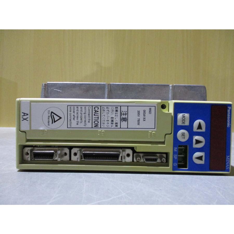 中古 Panasonic AC SERVO DRIVER MSD083A1XX ACサーボドライバ 750W