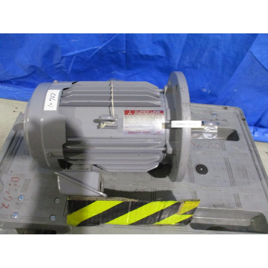中古 MITSUBISHI SF-JRV 1.5KW 6P三相200V立型モートル 送料別 