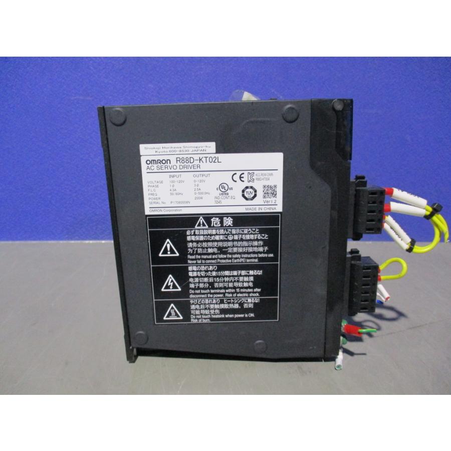 中古 OMRON R88D-KT02L 200W AC SERVO DRIVE (LBXR70801C105 