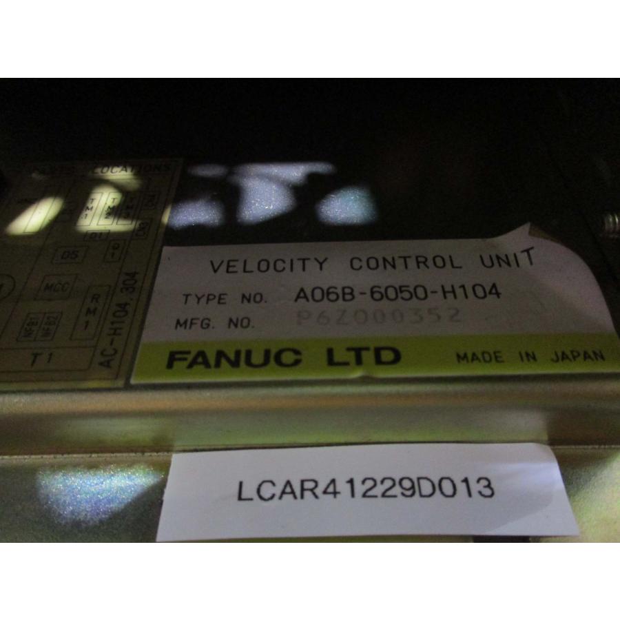 中古 FANUC VELOCITY CONTROL UNIT A06B-6050-H104(LCAR41229D013 