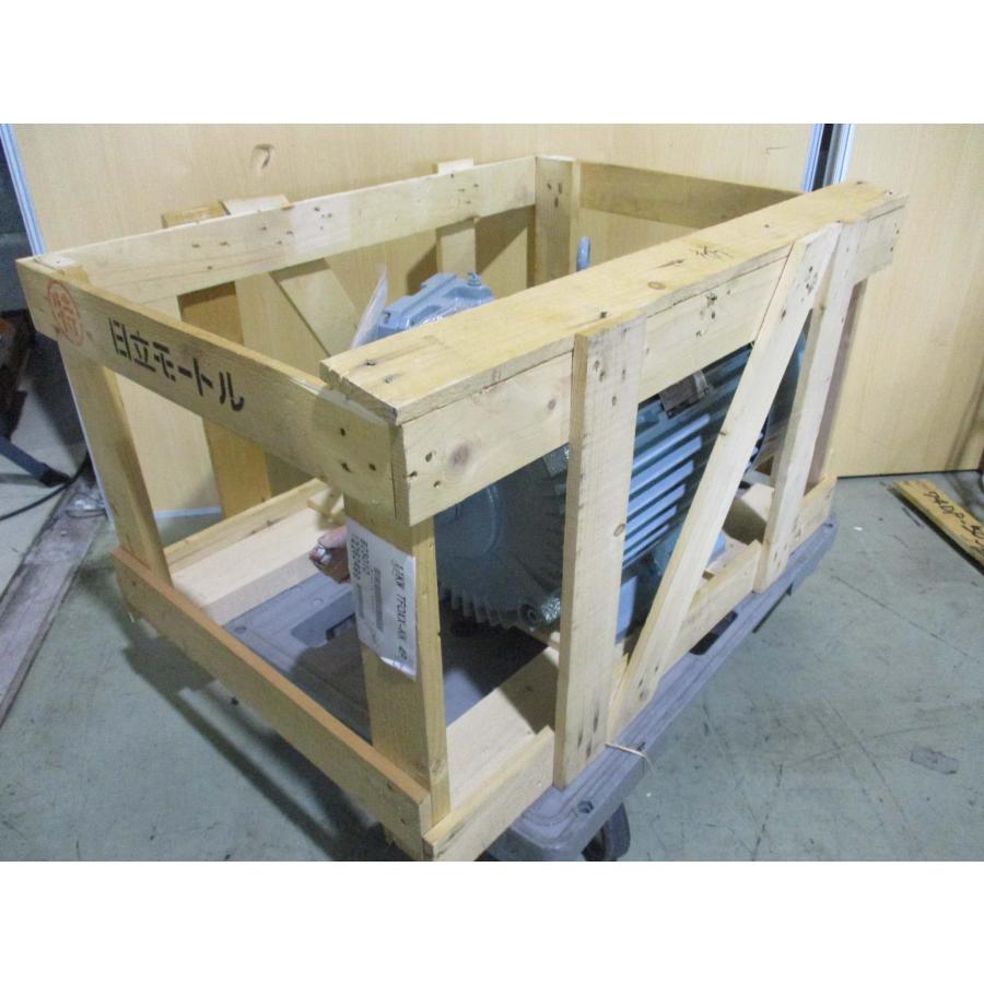 新古 HITACHI THREE PHASE INDUCTION MOTOR TFOXX-KK 11KW ＜送料別