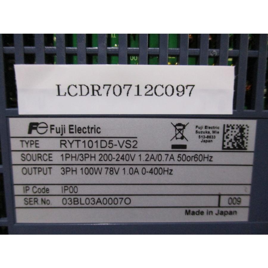 中古 FUJI RYT101D5-VS2 ALPHA5シリーズ サーボアンプ 100W