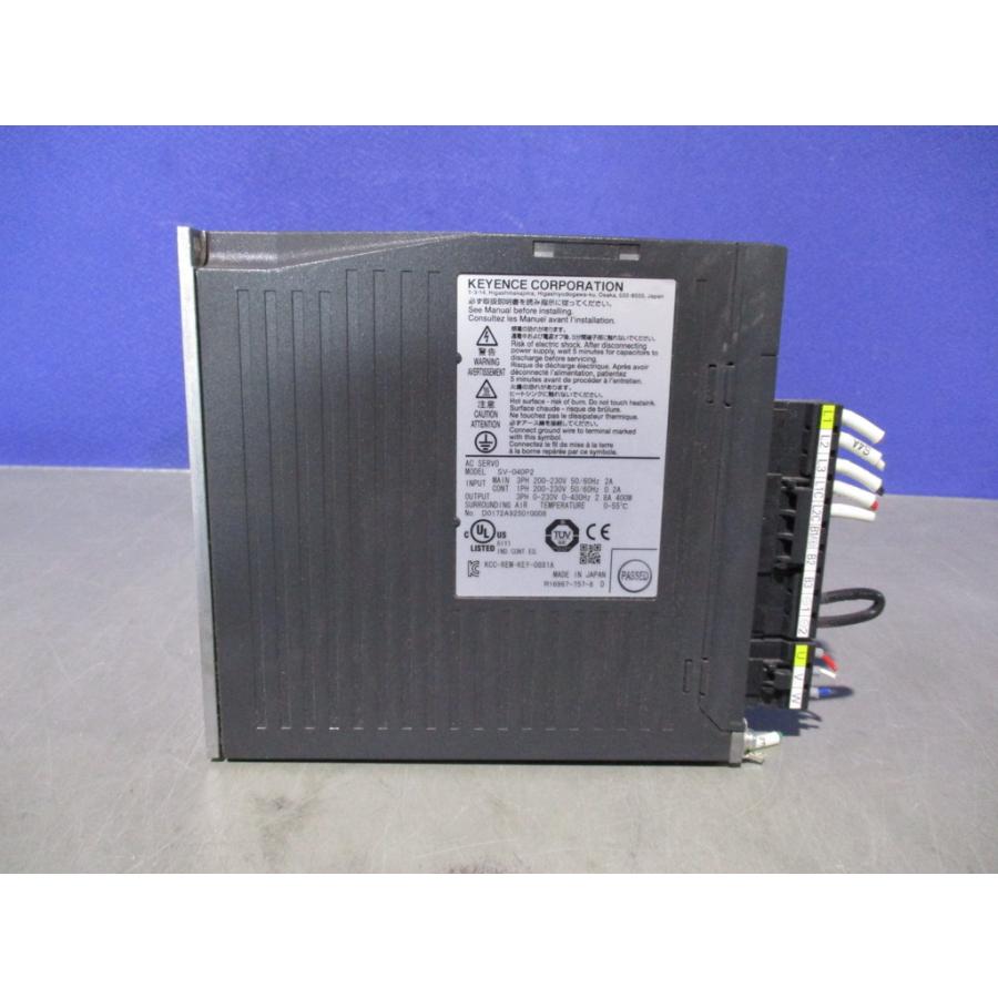 中古 KEYENCE SV2-010L2 ACサーボシステム 200Wモータ用 キーエンス