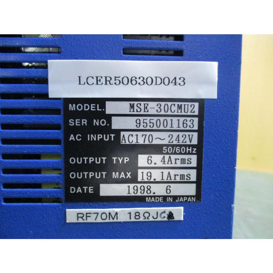 中古 SUMITOMO MOTOR DRIVER MSE-30CMU2(LCER50630D043) : growdetrading ...