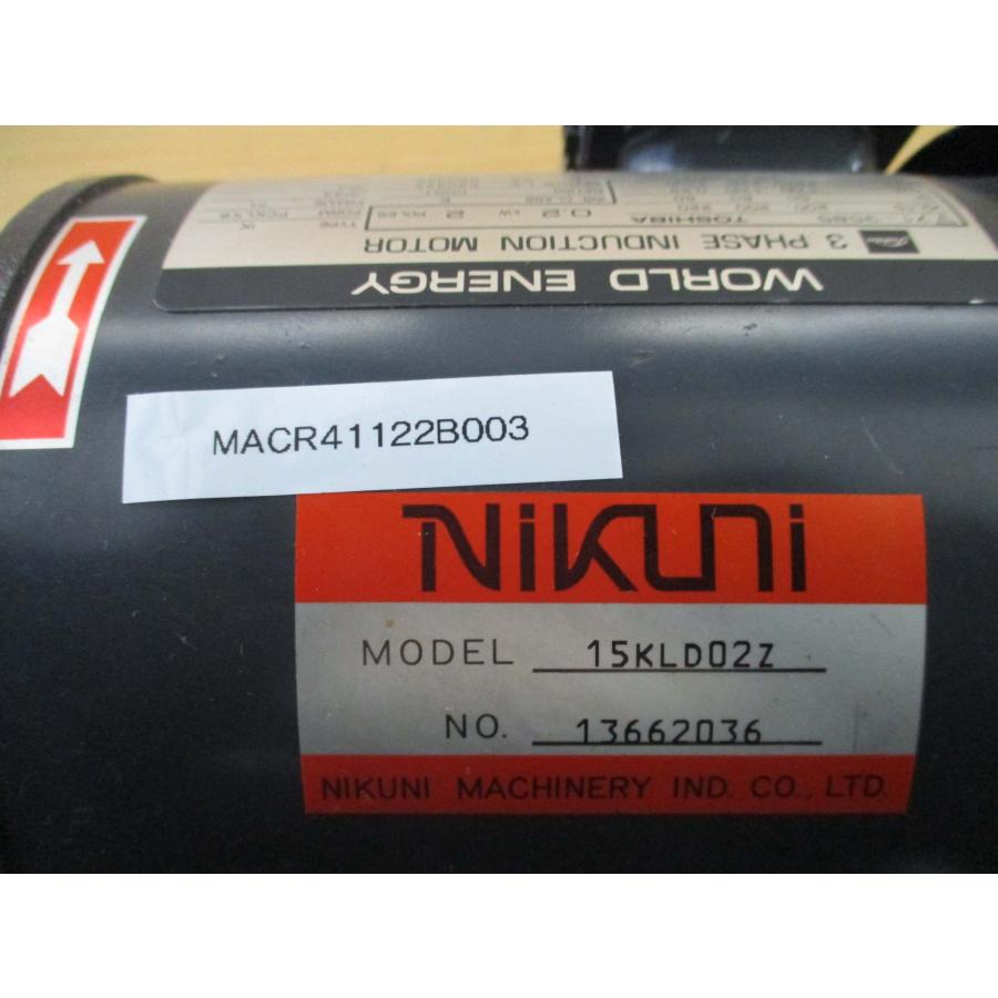 中古 TOSHIBA 3-PHASE INDUCTION MOTOR IK-FCKLK8 15KLD02Z 三相