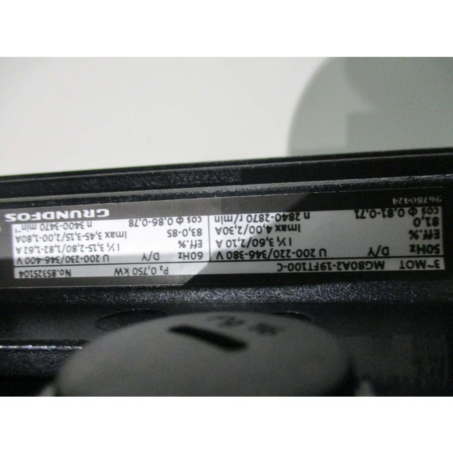 中古 GRUNDFOS グルンドフォスポンプ 立形多段うず巻ポンプ CRN3-10 