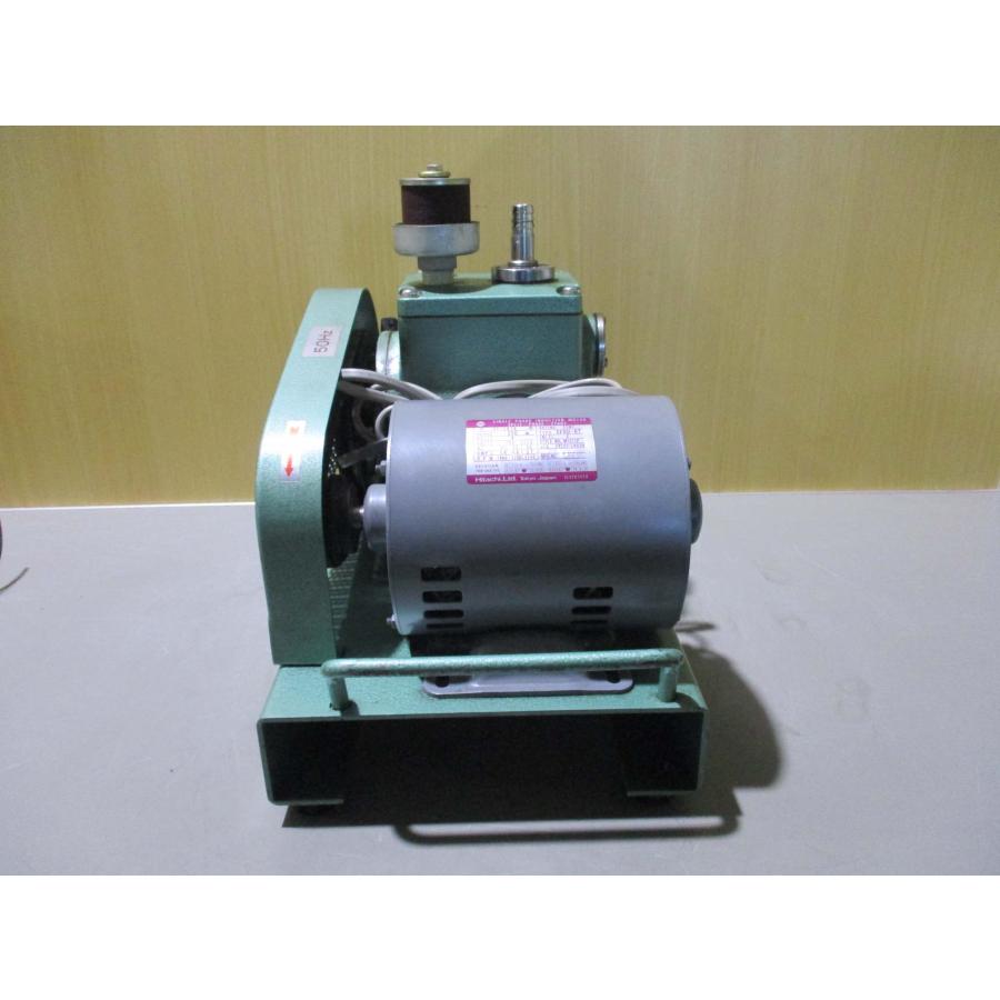 中古 HITACHI SINGLE PHASE INDUCTION MOTOR EFOU-KT/油回転真空ポンプ 