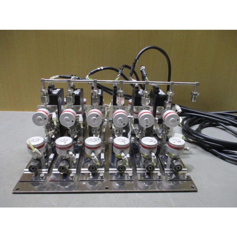 中古 Aera FC-770AC マスフローコントローラーユニット 6連構成 ガス流量制御ユニット TYPE:N.C. 18個 (MAJR80309A009)の画像