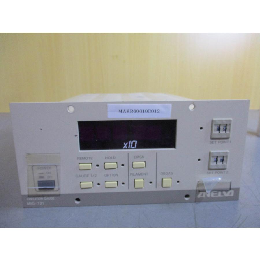 中古ANELVA IONIZATION GAUGE MIG-721 電離真空計 通電確認