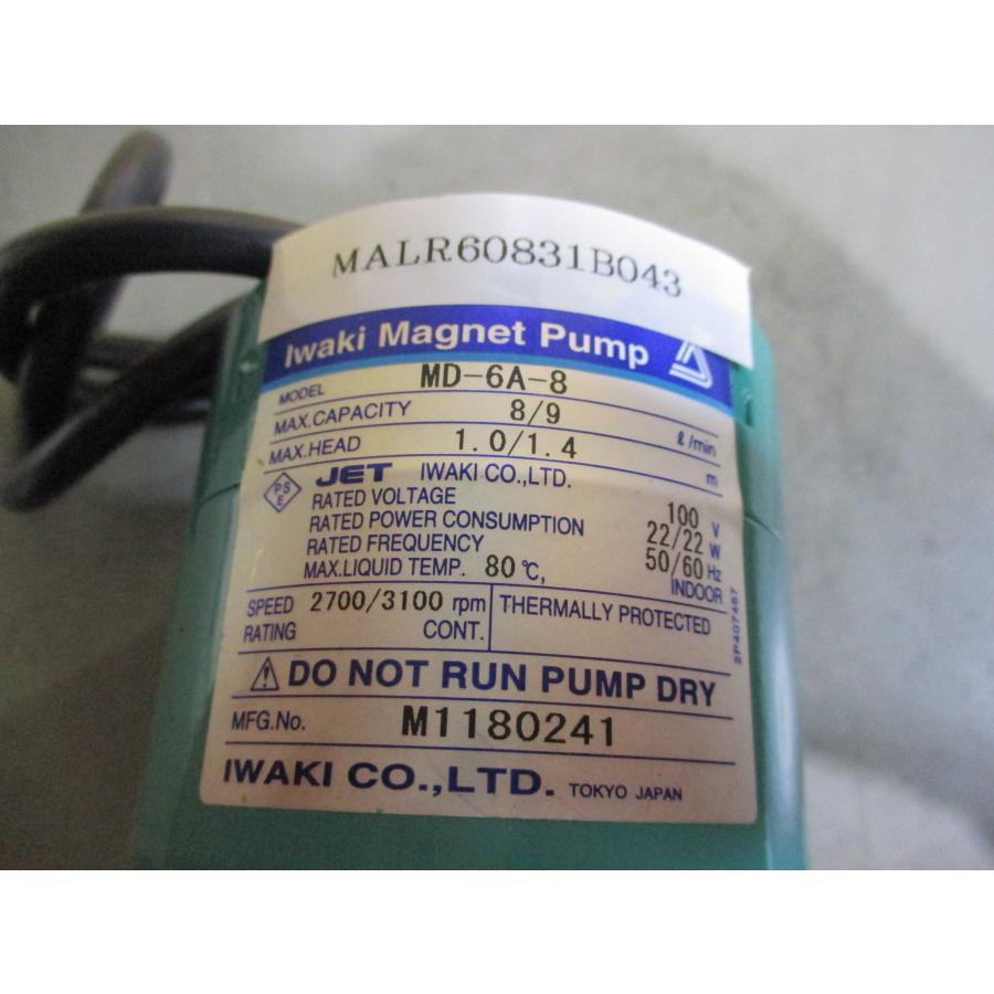 中古IWAKI マグネットポンプ MD-6A-8(MALR60831B043) : growdetrading