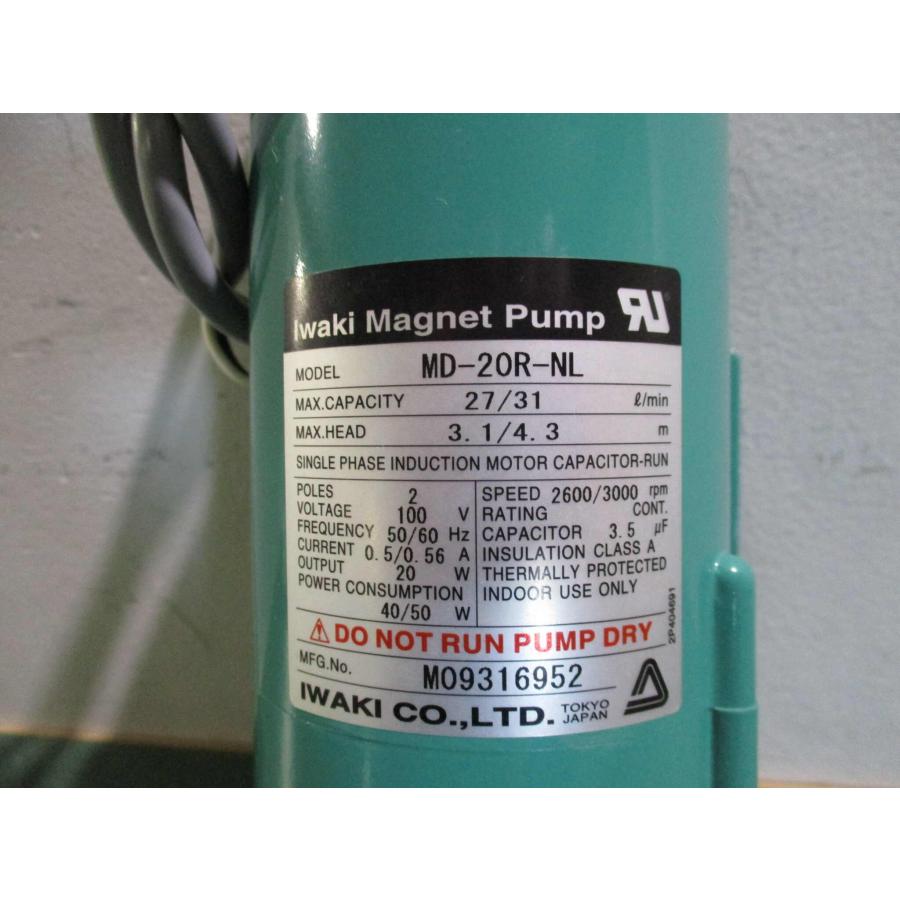 中古 IWAKI MD-20R-NL MAGNET PUMP (MAPR51125D011) : growdetrading