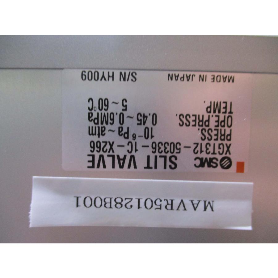 大人の上質  SMC SLIT VALVE XGT312-50336-1C-X266 スリットバルブ(MAVR50128B001)