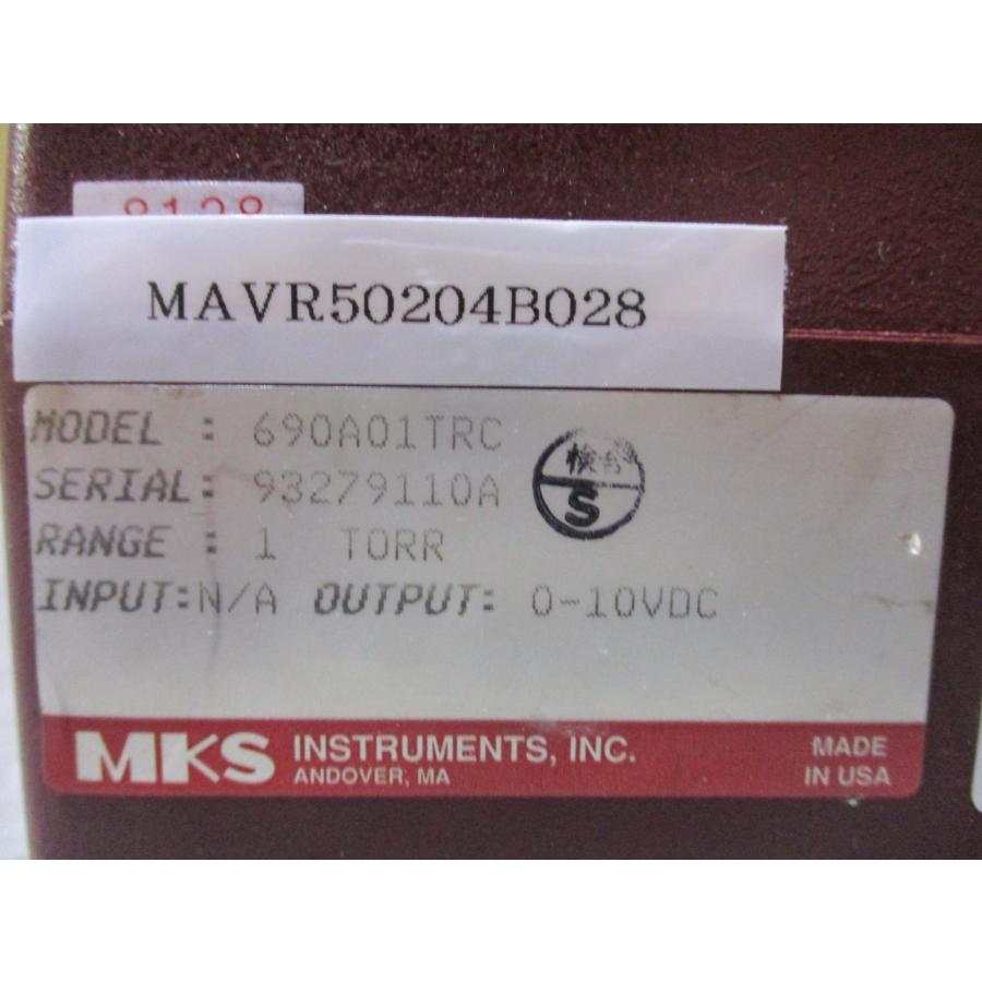 中古 MKS Baratron Absolute Capacitance Manometer 690A01TRC 中古 MKS Baratron Absolute Capacitance Manometer 690A01TRC