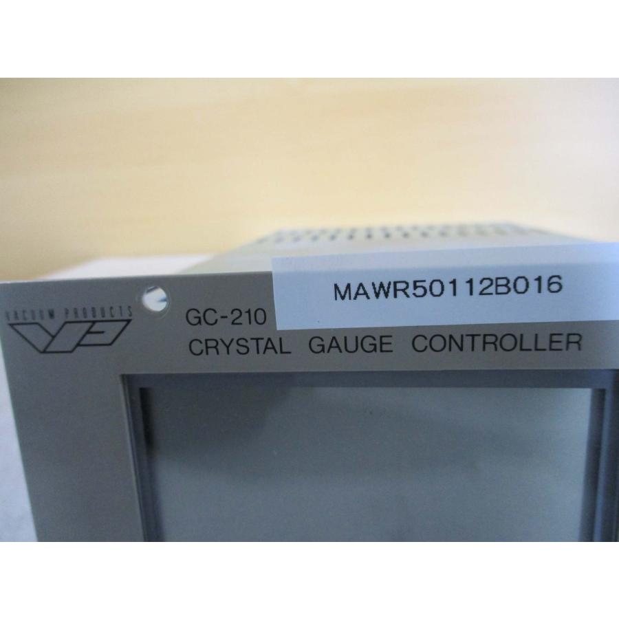 中古 VACUUM PRODUCTS CRYSTAL GAUGE CONTROLLER GC-210 クリスタルゲージコントローラー 通電OK ...