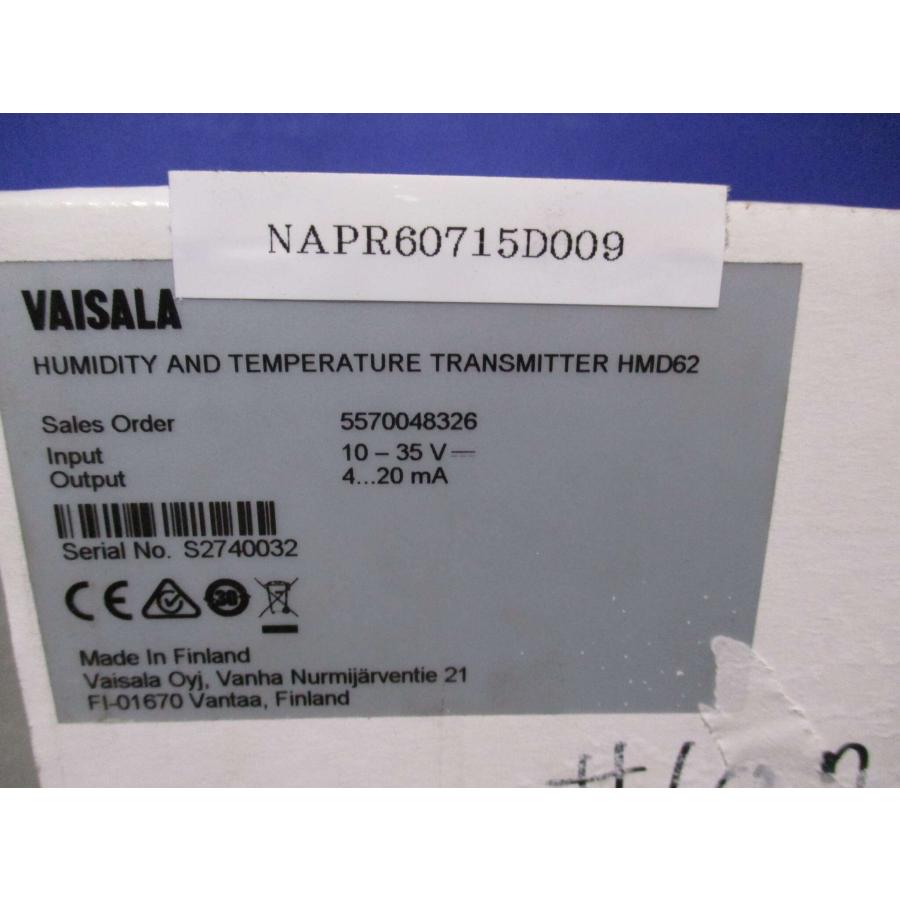 新古 VAISALA HMD62 湿度/温度トランスミッター (NAPR60715D009) : growdetrading Yahoo ...