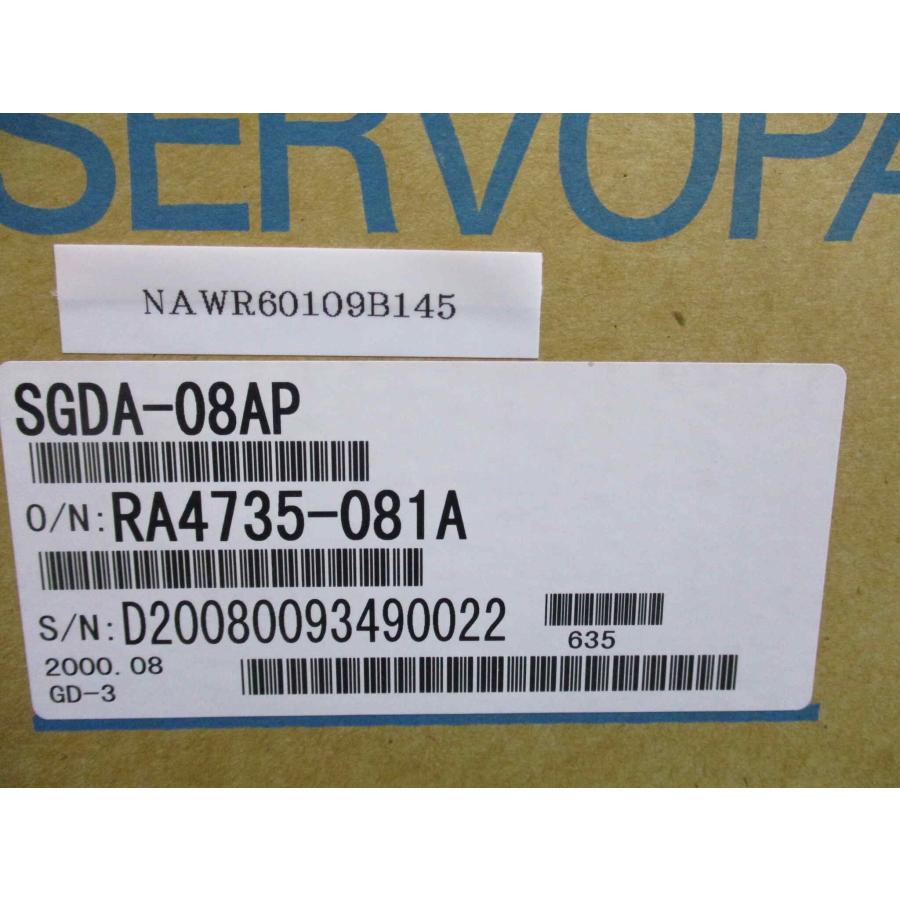 激安買付 新古 YASKAWA SERVO PACK SGDA-08AP 750W (NAWR60109B145)