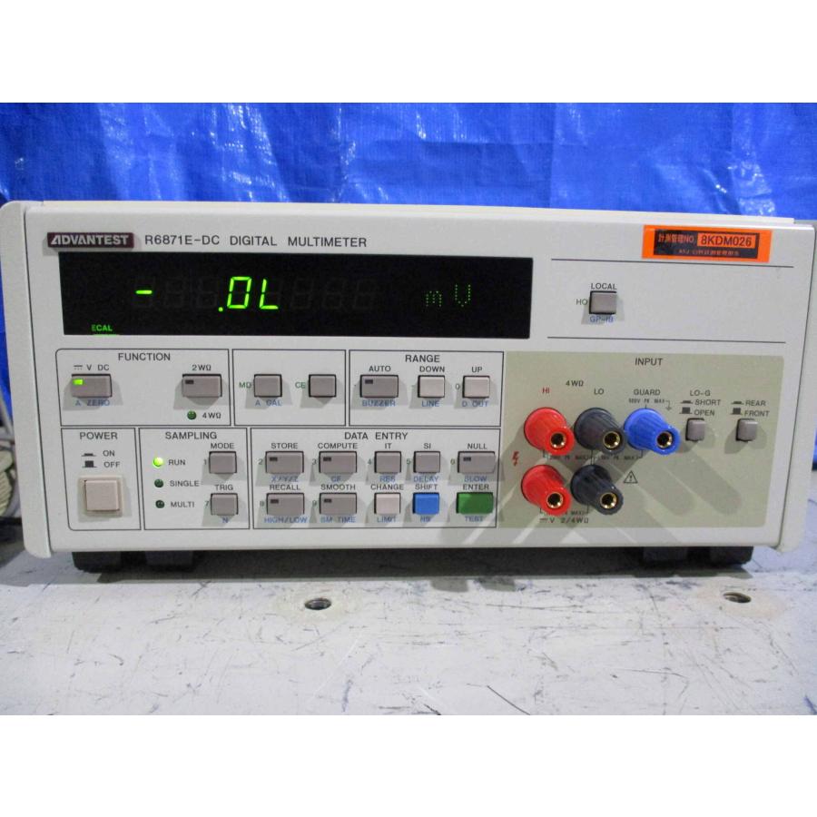 中古 ADVANTEST ADC (アドバンテスト) R6871E-DC DIGITAL MULTIMETER