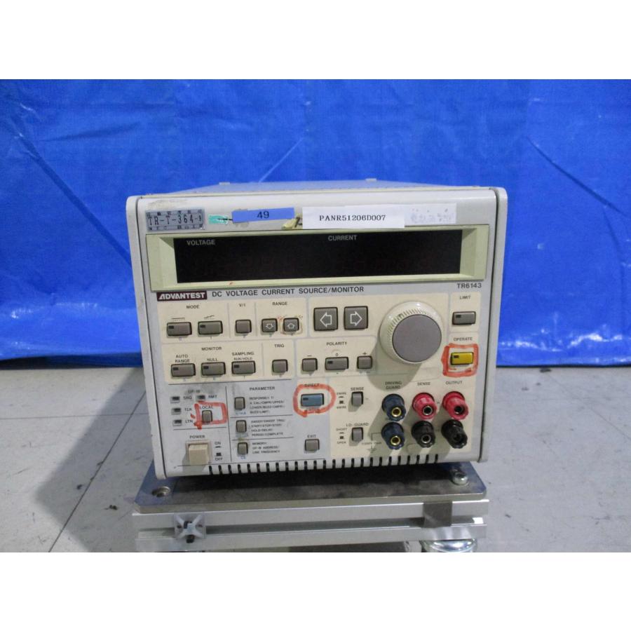 中古ADVANTEST TR6143 直流電圧電流発生器 通電確認 中古ADVANTEST TR6143 直流電圧電流発生器 通電確認