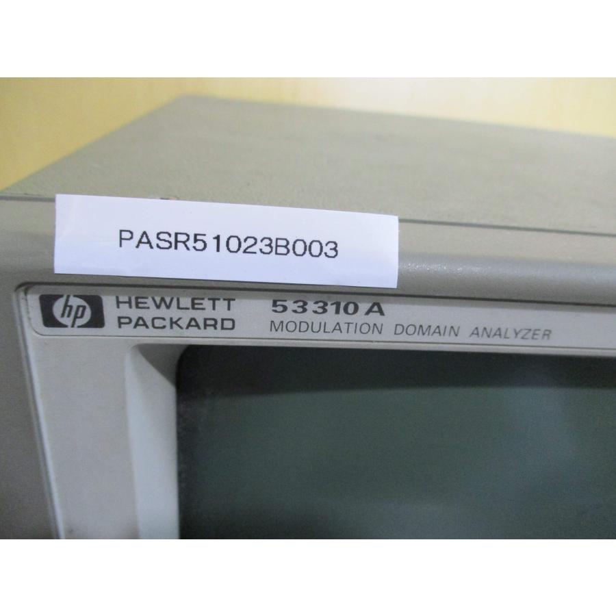 中古 HP 53310A MODULLATION DOMAIN ANALYZER＜通電OK＞ (PASR51023B003)の画像