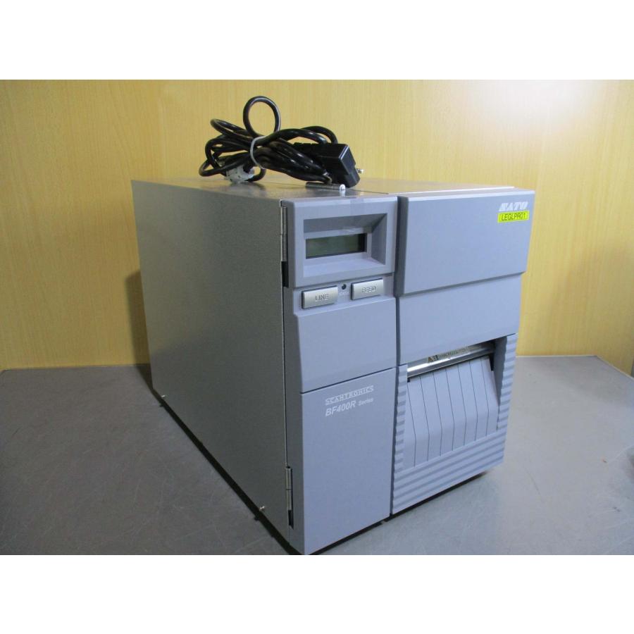 中古 SATO BF408R 4インチラベルプリンタ スキャントロニクス 標準仕様 I/F:USB 通電OK(PAVR51005D004 ...